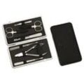 Hans Kniebes HK-Manicure Manicure-Etuis Manicure-Etui, Amalfi-Vollrindleder, 172 x 96 mm schwarz