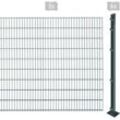 ARVOTEC Doppelstabmattenzaun "EASY 183 zum Aufschrauben" Zaunelemente Zaunhöhe 183 cm, Zaunlänge 2 - 60 m Gr. H/L: 183 cm x 10 m, grau (anthrazit) Zaunelemente