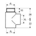 Schell T-Stück DN 15 1/2", Chrom 442020699