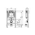 Tece base WC-Set mit Uni-Spülkasten inklusive Ambia WC-Betätigungsplatte Bauhöhe 820mm, Weiß 9400411