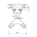 Schell Comfort NA-Doppelventil RV, zwei Schlauchanschlüsse, DN 15 G 1/2" AG, Chrom 033660699