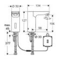 Schell Celis E HD-K Elektronische Waschtischarmatur, Kaltwasser, Batteriebetrieb, Chrom 012300699