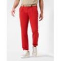 Eurex by BRAX Herren Bundfaltenhose Style LUIS, Rot, Gr. 25