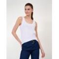 BRAX Damen Tanktop Style IVY, Weiß, Gr. 36