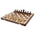 Albatros Schachspiel Holz ROYAL, Handgefertigt und Kompakt 36 x 36cm, Königshöhe 65mm-Edles Schach-Brett Holz Hochwertig inklusive Holz Schachfiguren - Gefertigt in EU - Chess Board Full Set