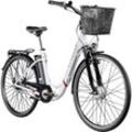 Zündapp Z517 E Bike Damenfahrrad 28 Zoll 155 - 190 cm mit 7 Gang Nabenschaltung und Rücktrittbremse