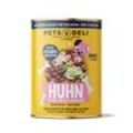 Nassfutter Huhn für Hunde - 200g ✓ getreidefrei & zuckerfrei ✓ Welpen von Pets Deli