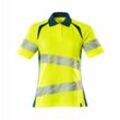 Mascot Damen-Polo-shirt 19093-771-1744 Gr. 2XL hi-vis gelb/dunkelpetroleum