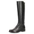 Stiefel CAPRICE Gr. 38, Normalschaft, schwarz Damen Schuhe Lederstiefel mit breitem Stretch