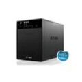 IB-3640SU3, Externes 4-fach JBOD System für 3,5 SATA I/II/III Festplatten, USB 3.0 + eSATA, schwarz