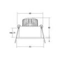 BRUMBERG Tirrel deep LED-Einbauspot on/off, 830, rund, weiß