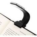 Leselampe Buch Klemme Led Buchlampe mit Zwei Clip und Stufenlos Dimmbar Helligkeit Tragbare und Flexibel, Arbeitsplatzleuchten für Kindle/eBook