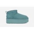 UGG® Classic Ultra Mini Plateau-Boot für Damen | UGG® EU in Deep Ice, Größe 38, Veloursleder