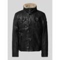 Lederjacke mit Stehkragen Modell 'TALTON'