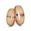 Juwelier-Schmuck Trauringe Halle 585er Rotgold - 6157