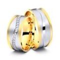 Juwelier-Schmuck Trauringe Herrenberg 750er Gelb-/Weißgold - 9271