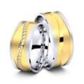 Juwelier-Schmuck Trauringe Herrenberg 333er Weiß-/Gelbgold - 7169