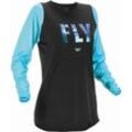 Fly Racing Fly Women Lite Jersey Schwarz Aqua Gr. L