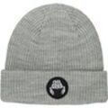 Crab Grab Circle Patch Beanie Heather Grey One Size Unisex