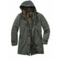 Mey & Edlich Herren langer Anorak Regular Fit Gruen einfarbig 102, 106, 110, 25, 26, 27, 46, 48, 50, 52, 54, 56, 58, 98