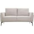 Design-Sofa mit Stoff im Samtdesign Beige 2-Sitzer MOSCO