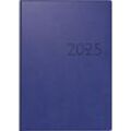 rido/idé 7023016305 Buchkalender Modell studioplan int. (2025), 2 Seiten = 1 Woche, 168 × 240 mm, 160 Seiten, Kunstleder-Einband Prestige, blau