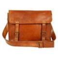 Vintage Goat Leather Bags Neue Echte Rustikale Vintage-Schultertasche Aus Weichem Leder Mit Messenger-Aktentasche Und Laptoptasche