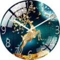 Alarm Clock Digitale Wanduhr Mit Geringem Geräuschpegel, 30 Cm/12 Zoll Hirsch-Wanduhr, Quarzuhr, Leise, Einfache Uhr Für Die Heimdekoration Im Kinderzimmer