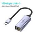 Yjmp Electronic Usb 3.0 100 Mbit/s Netzwerkkarte Hochgeschwindigkeits-Gigabit-Ethernet-Adapter Typ C Usb Auf Rj45 Lan Für Tablet Pc Laptop Windows