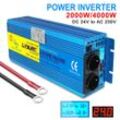 Lvyuan Dc 12v/24v Zu 220v-230v 2000w/4000w Reine Sinus Welle Eu Buchse Auto Camping Konverter Versorgung 220v Eu Buchse Power Inverter