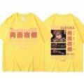 91440605mac58q307j Anime Jujutsu Kaisen T Shirt Cartoon Ryomen Sukuna Print Kurzarm T-Shirts Übergroßen Unisex Frauen Harajuku T-Shirt Streetwear
