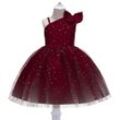 Little-Anan Schmetterlings-Spitzen-Tutu Für Kleinkinder, Baby-Mädchen-Kleid, Geburtstagsfeier, Hochzeit, Baby-Kleidung, Ausgefallene Formelle One-Shoulder-Prinzes