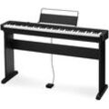 Digitalpiano CASIO "CDP-S110BK" Tasteninstrumente Gr. B/H: 132cm x 99cm, schwarz mit Stativ und Pedal