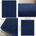 Spannbettlaken 2 Stk. Jersey Marineblau 160x200 cm Baumwolle - Jersey Spannbettlaken - Bettwäsche - Home & Living - Blau