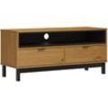 TV-Schrank flam 110x40x50 cm Massivholz Kiefer Vidaxl