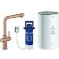 Grohe Red Spültisch-Einhebelmischer 30327DL1 warm sunset gebürstet, M-Size, mit Boiler