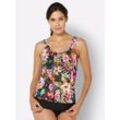 Tankini-Top FEEL GOOD, Damen, Gr. 42, Cup D, bunt (bunt, bedruckt), Elasthan, Polyamid, Bikini-Oberteile