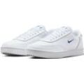 Sneaker NIKE SPORTSWEAR "Court Vintage" Gr. 38,5, weiß (weiß, blau), Leder, Synthetik, Schuhe