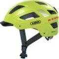 Fahrradhelm ABUS "HYBAN 2.0 LED" Helme Gr. L Kopfumfang: 56 cm - 61 cm, gelb (signal yellow)