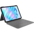 LOGITECH Combo Touch für iPad Air 11 Zoll (M2), (5. Generation – 2022) Tastatur-Case Oxford Grey