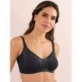 Minimizer-BH NATURANA, Damen, Gr. 105, Cup B, schwarz, 81% Polyamid, 19% Elasthan, Spitze:36% Elasthan, 64% Polyamid, BHs