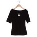 Comma Damen T-Shirt, schwarz, Gr. 36