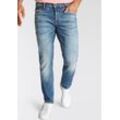 Straight-Jeans PME LEGEND "Commander 3.0", Herren, Gr. 38, Länge 32, blau (fresh mid blau), Denim/Jeans, Obermaterial: 96% Baumwolle, 2% Elasthan, 2% Polyester, casual, Jeans