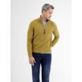 Strickpullover LERROS "LERROS Strickpullover, Troyerstyle" Gr. L, braun (dried tobacco) Herren Pullover