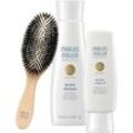 Marlies Möller Beauty Haircare Specialists Geschenkset Keratin Shampoo 200 ml + Keratin Cream Oil 100 ml + Travel Allround Hair Brush 1 Pc.