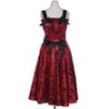 Hell Bunny Damen Kleid, rot, Gr. 34