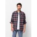 Flanellbluse JACK WOLFSKIN "VAN VIEW SHIRT W", Damen, Gr. L (42/44), lila (boysenberry, 41), OBERSTOFF 60% BAUMWOLLE, 40% POLYESTER FUTTER 100% POLYESTER FÜLLUNG 100% POLYESTER, Blusen