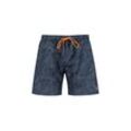 Shorts ALPHA INDUSTRIES "Alpha Industries Men - Basic Swim Short" Gr. 2 XL, Normalgrößen, blau (navy camo) Herren Hosen Shorts