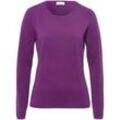 Rundhals-Pullover aus Schurwolle und Kaschmir include lila, 46