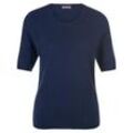 Rundhals-Pullover aus Schurwolle und Kaschmir include blau, 44